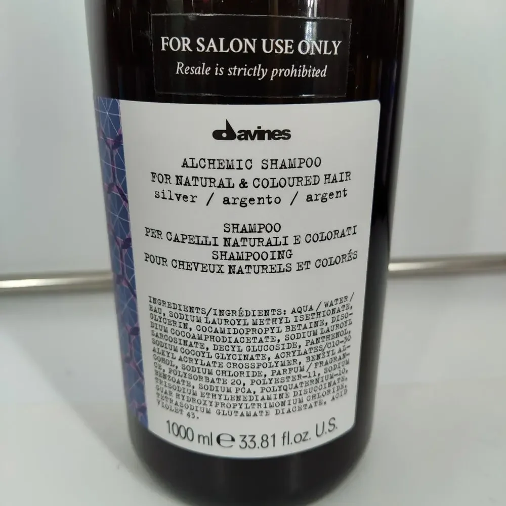 Davines Alchemic Shampoo 1000ml 33.81 Oz New Jumbo Size